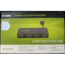 Карманный USB 2.0 концентратор D-Link DUB-104 в Новом Уренгое, USB хаб DLink DUB104 (Новый Уренгой)