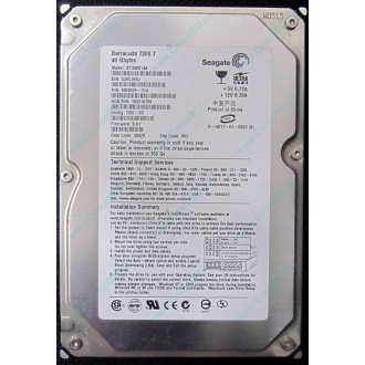 Жесткий диск 40Gb Seagate Barracuda 7200.7 ST340014A IDE (Новый Уренгой)