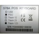 POS-клавиатура HENG YU S78A PS/2 белая (без кабеля!) - Новый Уренгой