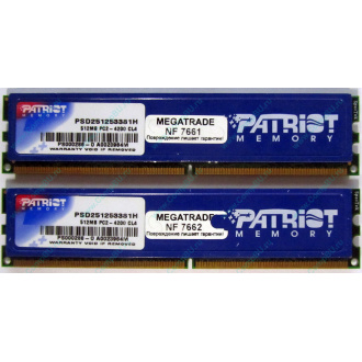 Память 1Gb (2x512Mb) DDR2 Patriot PSD251253381H pc4200 533MHz (Новый Уренгой)