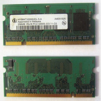 Модуль памяти для ноутбуков 256MB DDR2 SODIMM PC3200 (Новый Уренгой)