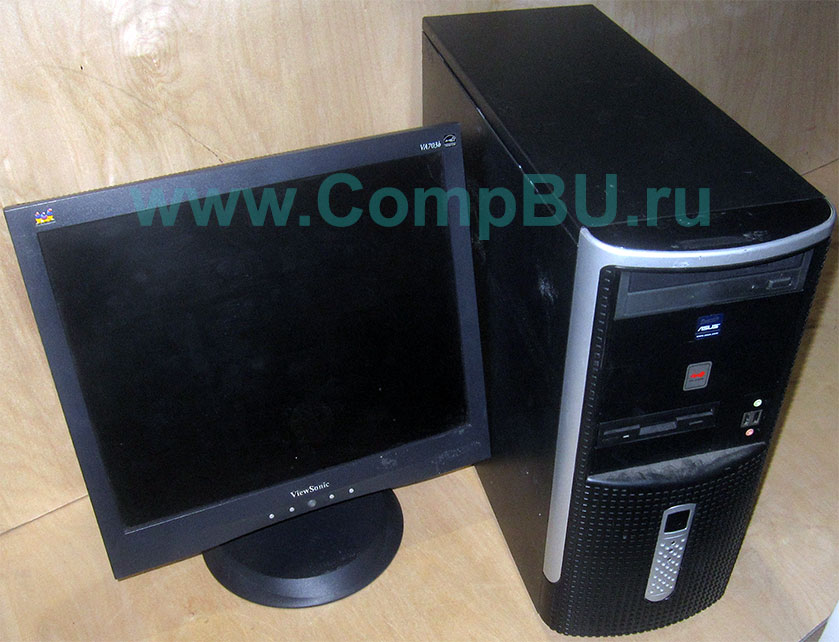 Комплект: одноядерный компьютер Intel Pentium-4 с 1Гб памяти и 17 дюймовый ЖК монитор (Новый Уренгой)